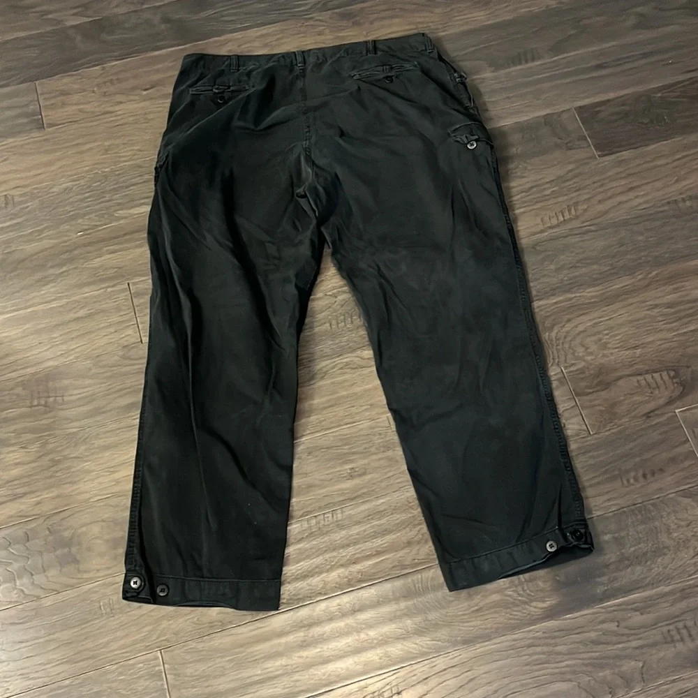 Polo Ralph Lauren Cargo Pants Mens Size 42x32 vintage black chino pockets